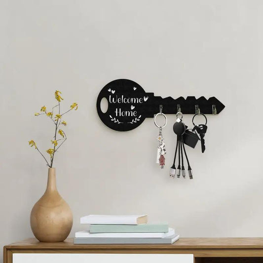 Vintage Wooden Key Wall Hook – Rustic Home Decor