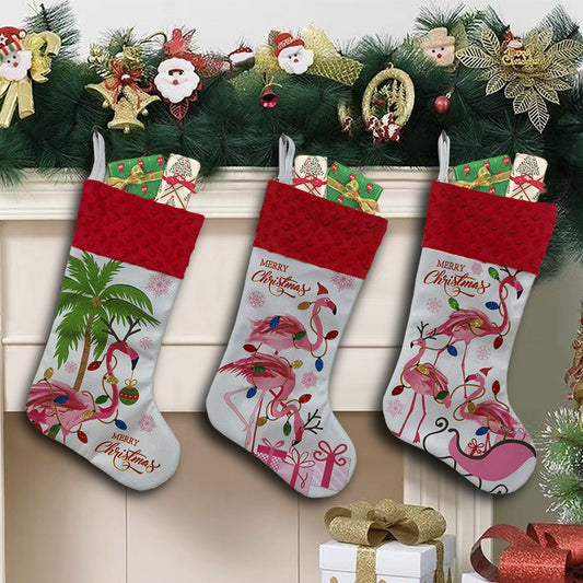 Flamingo Christmas Stockings & Decor