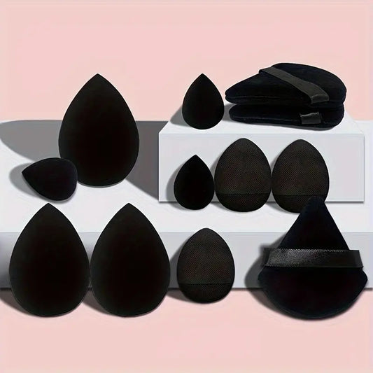 12pcs Makeup Sponge Set – Beauty Blender Foundation & Cosmetic Puffs