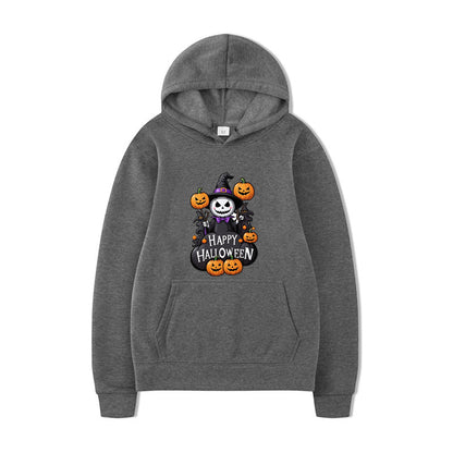 Halloween Printed Hoodie Sweatshirt