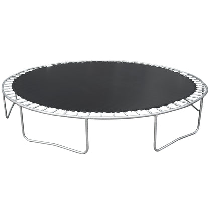 14FT Outdoor Trampoline with Basketball Hoop & Safety Net