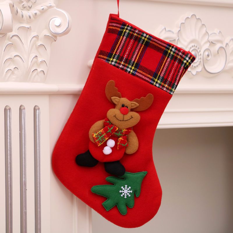 Plush 3D Medium Christmas Stockings