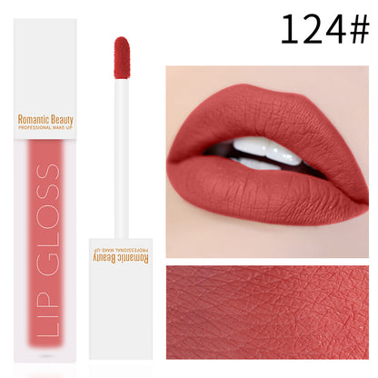 Velvet Matte Non-Stick Lip Glaze – Romantic Beauty