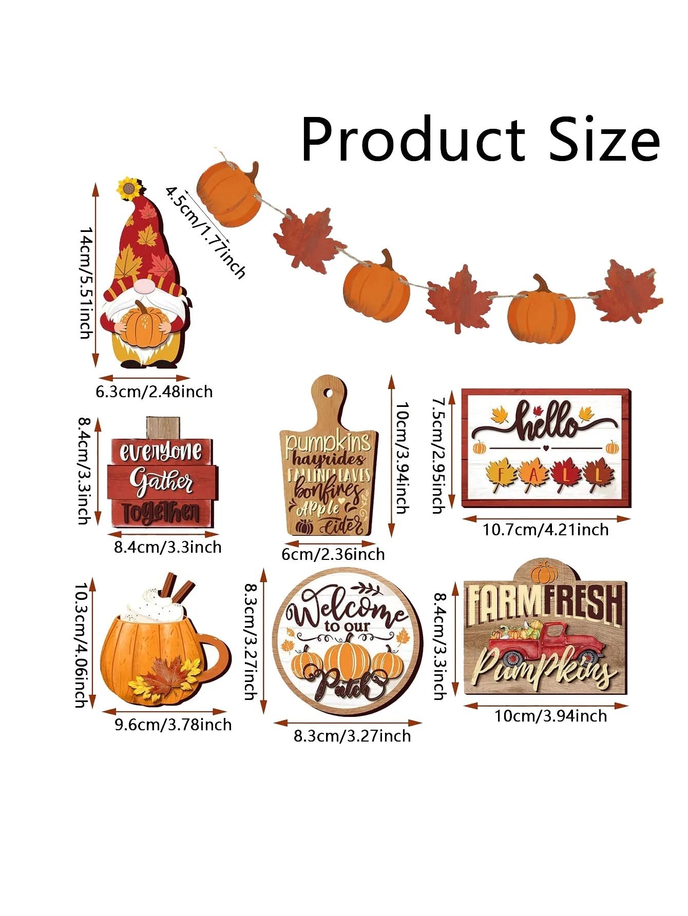Autumn Pumpkin Spice Tray Decor
