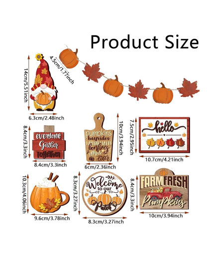 Autumn Pumpkin Spice Tray Decor