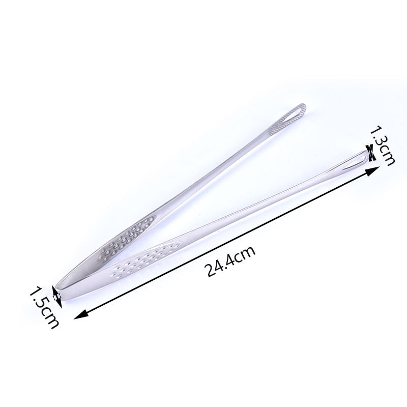 Stainless Steel Food Tongs – Japanese Style BBQ & Serving Clamp