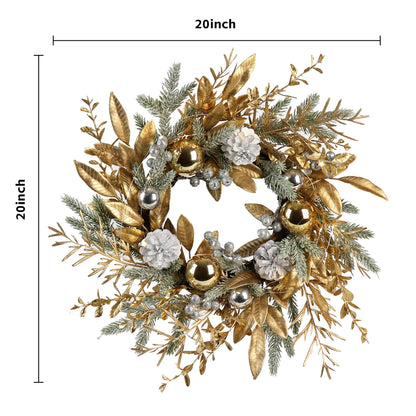 20" Christmas Wreath with Lights