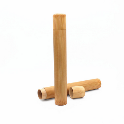 Natural Bamboo Toothbrush with Case