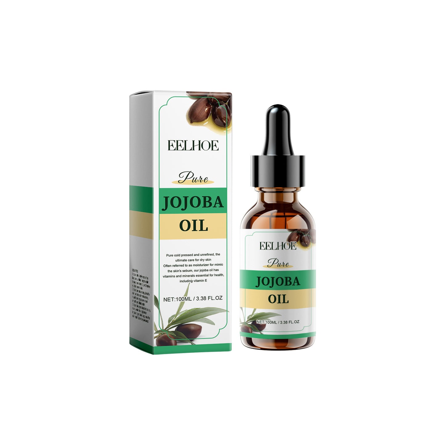Organic Jojoba Oil Firming Skin Elastic  Moisturizing Hydrating Facial Essential Oil