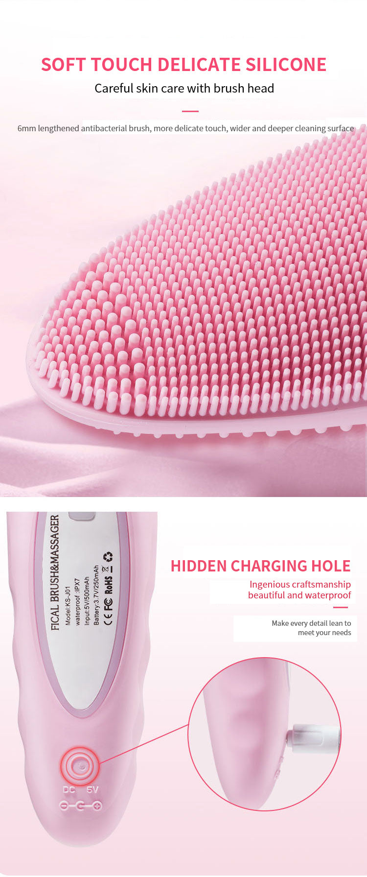 New silicone face washing instrument