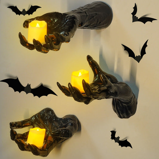 Gothic Halloween Bat Wall Stickers (12 PCS)