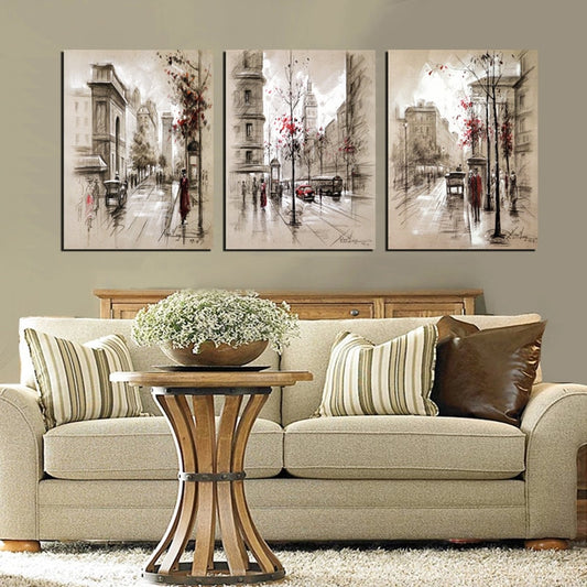 City Street Canvas Wall Art – Modern Home Decor