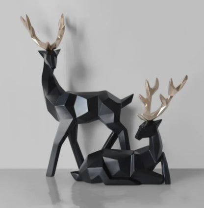 Fortune Deer Resin Home Decoration