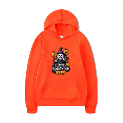 Halloween Printed Hoodie Sweatshirt