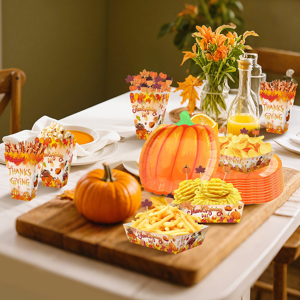 Thanksgiving Party Tableware Set (134 PCS)