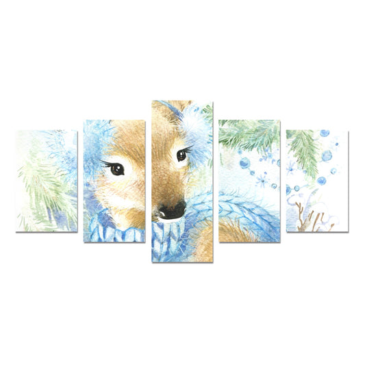 Canvas Wall Art Prints (No Frame) 5-Pieces/Set C