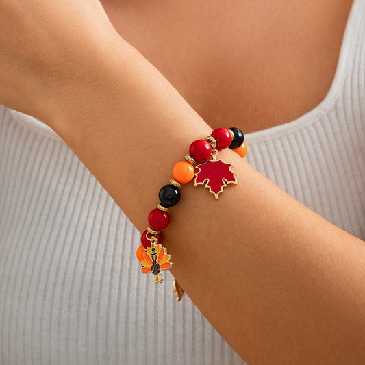 Thanksgiving Maple Leaf Bracelet