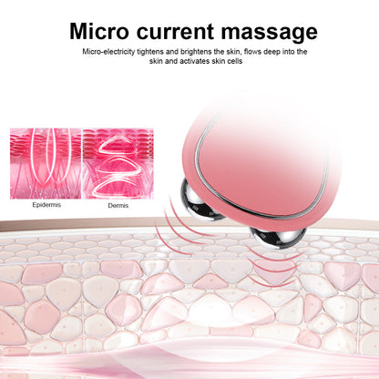 3D Microcurrent Face Roller Beauty Massager