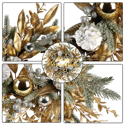 20" Christmas Wreath with Lights