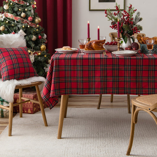 Christmas Lattice Snowflake Tablecloth