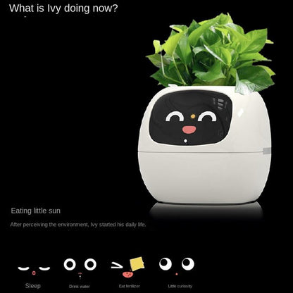 USB Auto-Absorbent Planter – Eco-Friendly PP Resin Round Pot