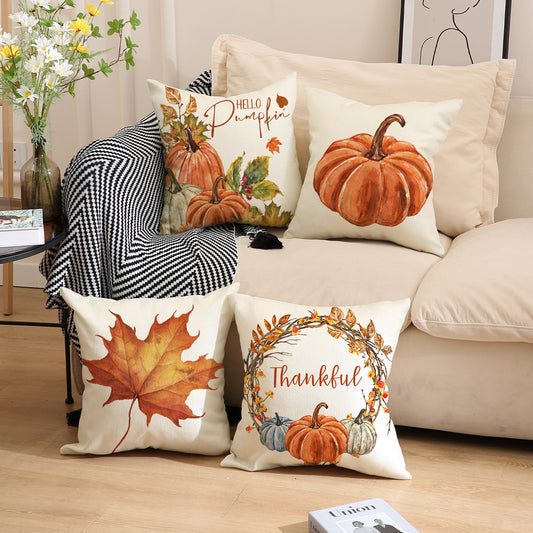 Thanksgiving Pumpkin Pillow Cover