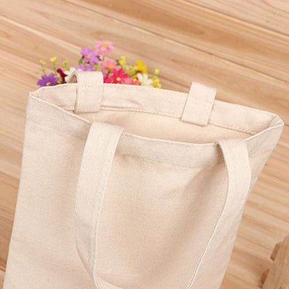 Reusable Canvas Tote Shopping Bag – Eco-Friendly, Foldable & Multi-Size