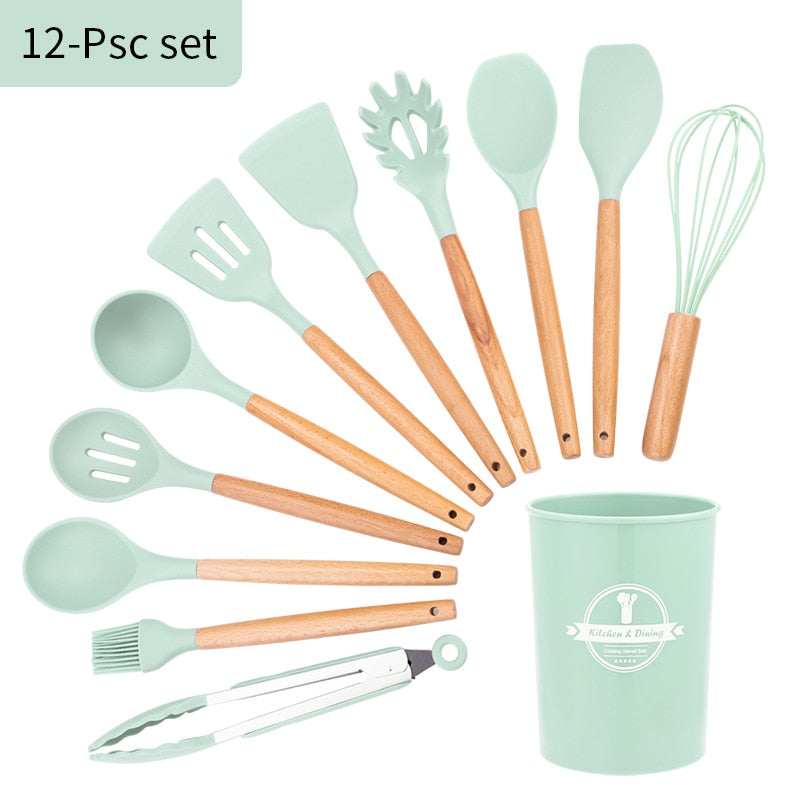Silicone Kitchen Utensil Set – Non-Stick & Heat Resistant Tools