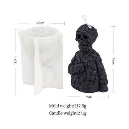 Zombie Skull Silicone Candle Mold