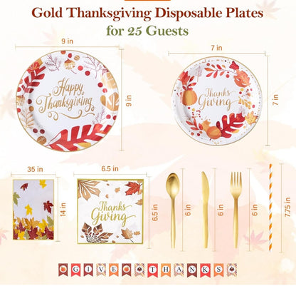 Thanksgiving Party Tableware Set