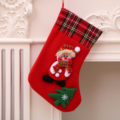 Plush 3D Medium Christmas Stockings