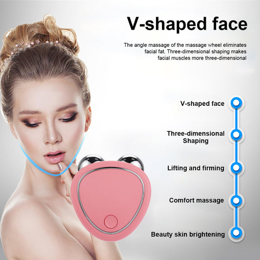 3D Microcurrent Face Roller Beauty Massager