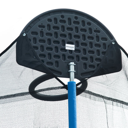14FT Outdoor Trampoline with Basketball Hoop & Safety Net