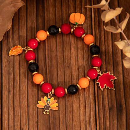 Thanksgiving Maple Leaf Bracelet