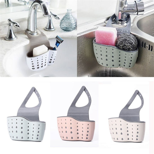 Sink Shelf Organizer – Soap, Sponge & Drain Rack Holder