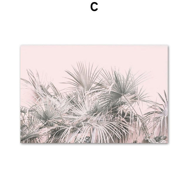 Coconut Tree & Sea Landscape Canvas Wall Art