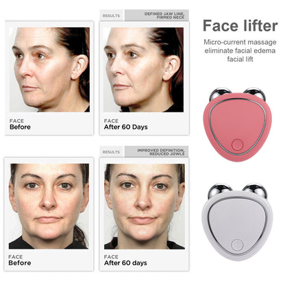 3D Microcurrent Face Roller Beauty Massager