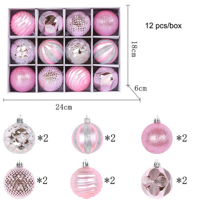 Colorful Christmas Tree Ball Ornament