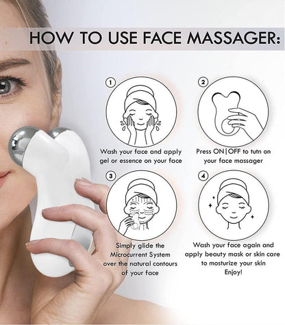 3D Microcurrent Face Lifting Beauty Roller