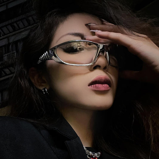 Y2K Retro Future Tech Sunglasses for Women