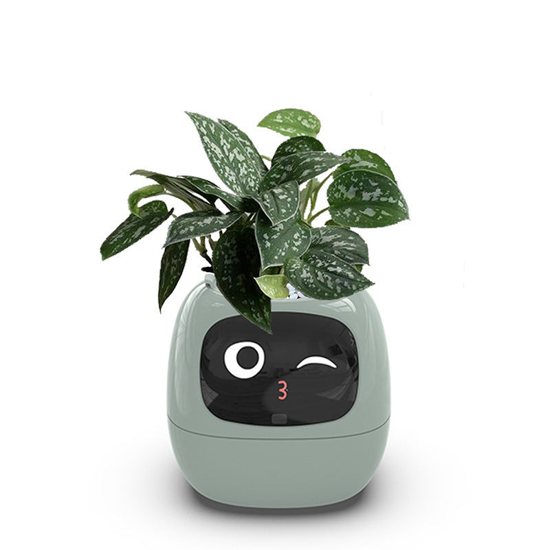 USB Auto-Absorbent Planter – Eco-Friendly PP Resin Round Pot