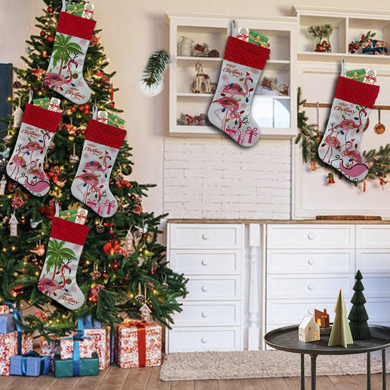 Flamingo Christmas Stockings & Decor