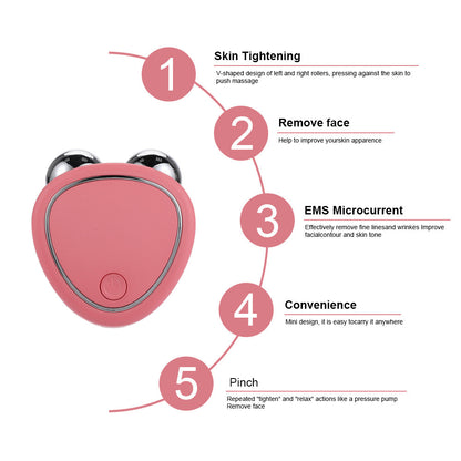 3D Microcurrent Face Roller Beauty Massager