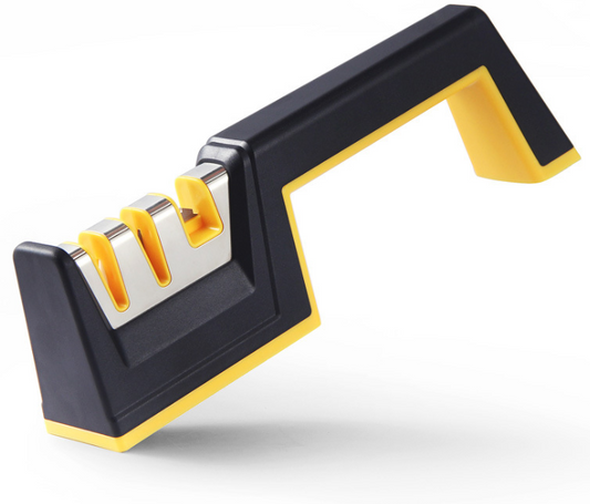 3-Stage Knife Sharpener – Tungsten Steel & Ceramic Tool