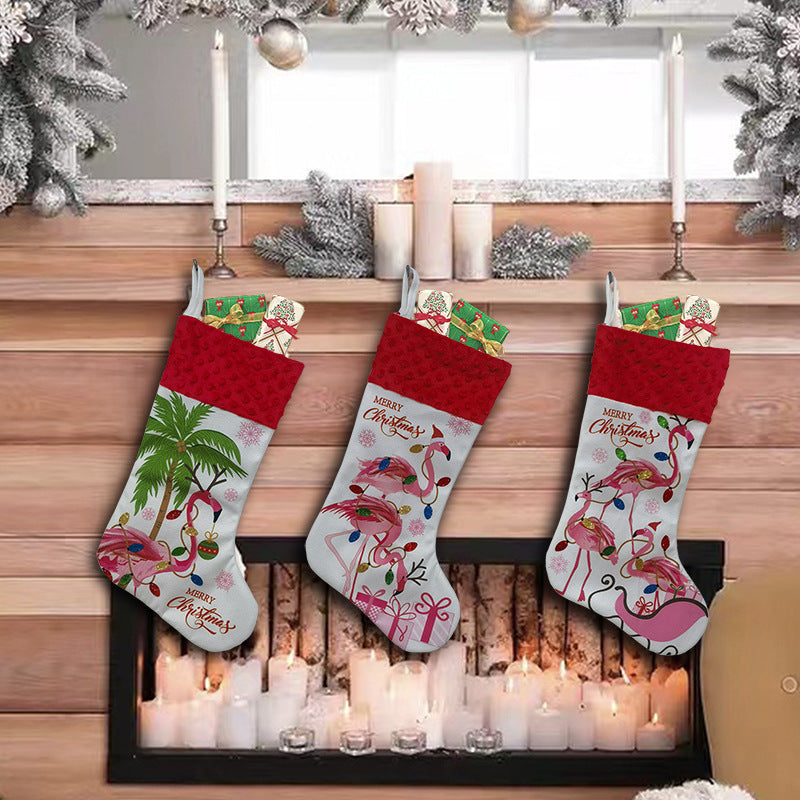 Flamingo Christmas Stockings & Decor