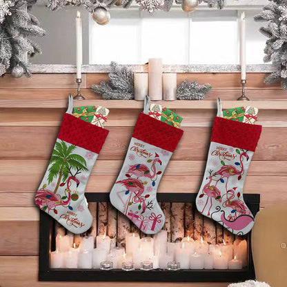 Flamingo Christmas Stockings & Decor