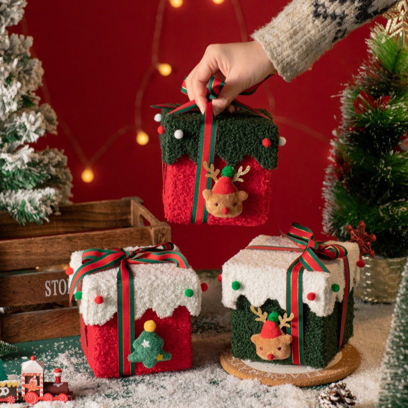 Christmas Velvet Apple Gift Box