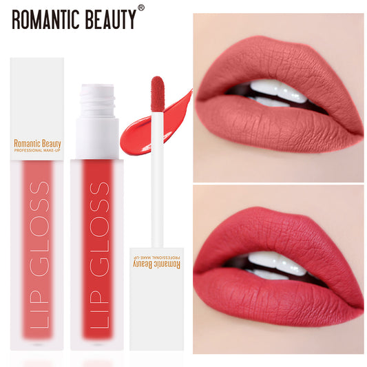 Velvet Matte Non-Stick Lip Glaze – Romantic Beauty
