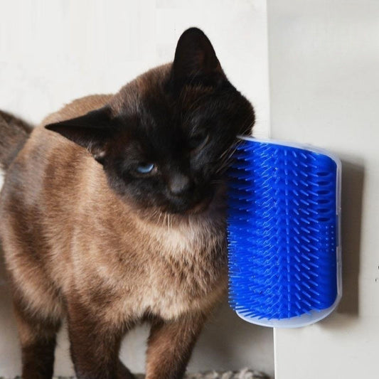 Cat Corner Brush with Catnip & Comb