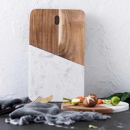 Marble Stone Board – Cheese, Bread & Sushi Serving Plate
